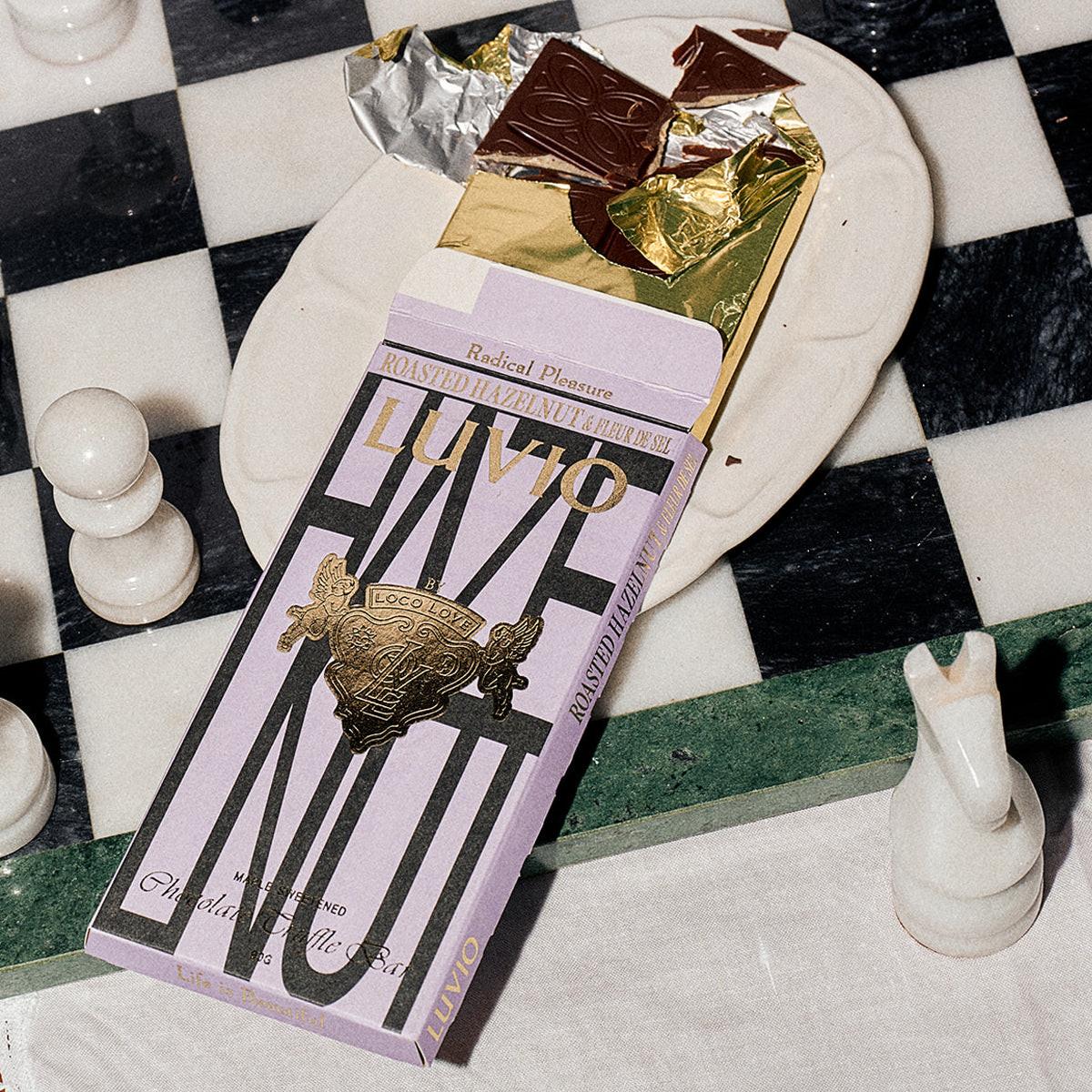 Luvio Block Chocolate | Roasted Hazelnut & Fleur De Sel