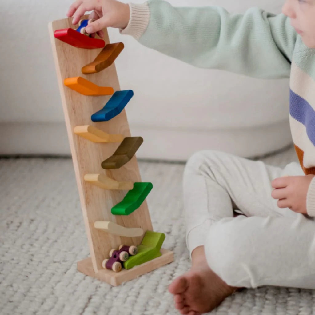Colour Zig Zag Racing Cars
