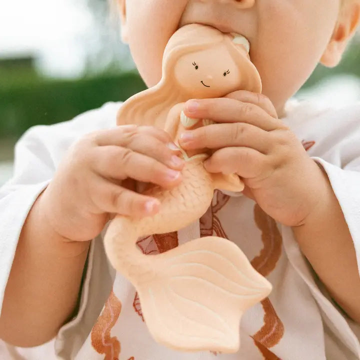 Maeve The Mermaid Teether | Peach