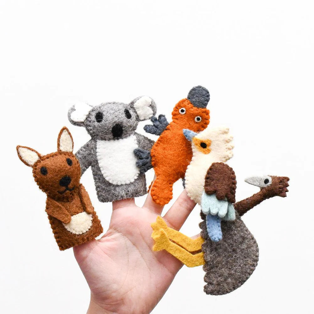 Felt Finger Puppets | Australian Animals