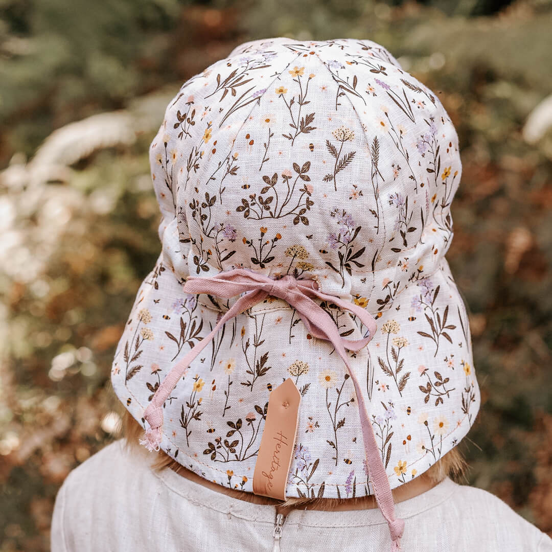 Lounger Baby Flap Sun Hat | Provence / Rosa