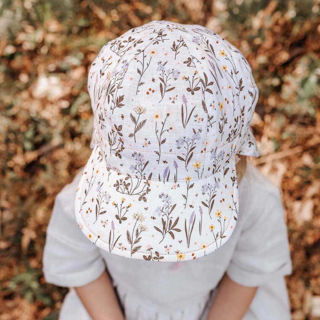Lounger Baby Flap Sun Hat | Provence / Rosa