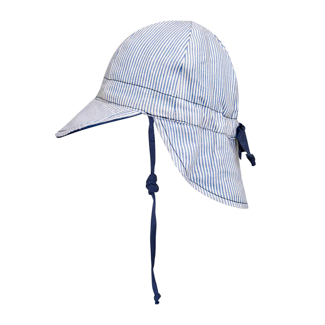 Lounger Baby Flap Sun Hat | Charlie / Indigo