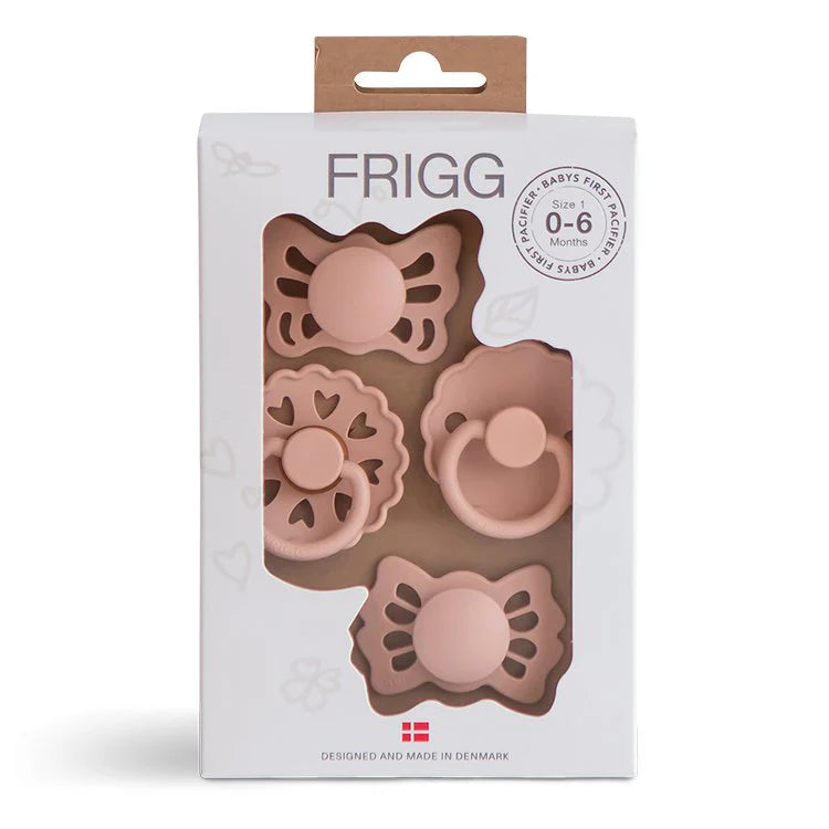 Baby's First Pacifier Dummy | 4 Pack | Blush