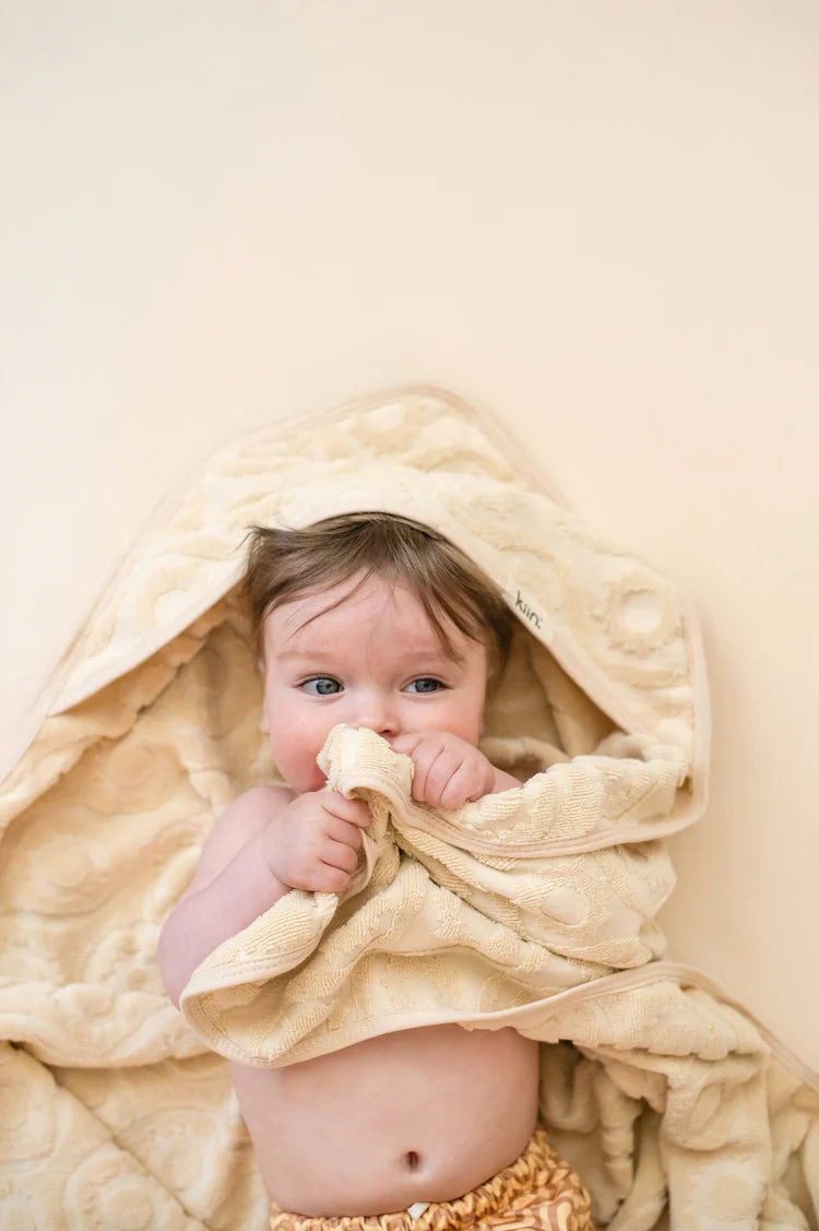 Hooded Beach Towel | Retro Sun Oat