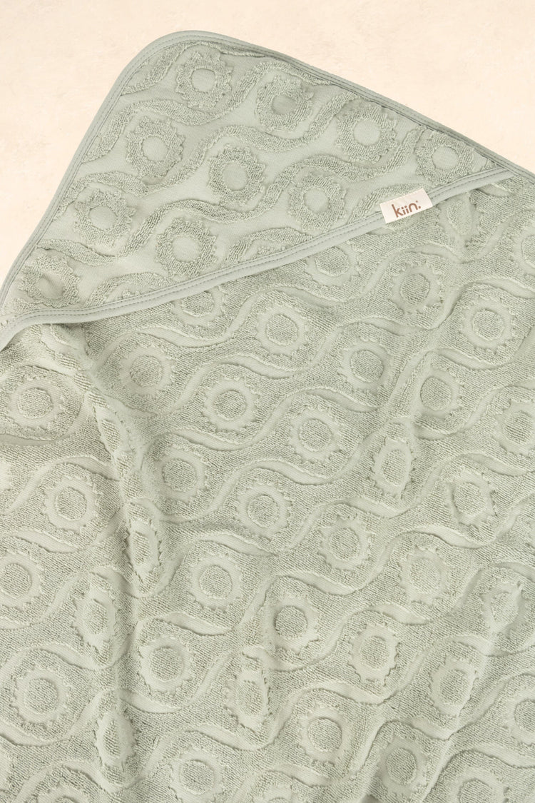 Hooded Beach Towel | Retro Sun Sage
