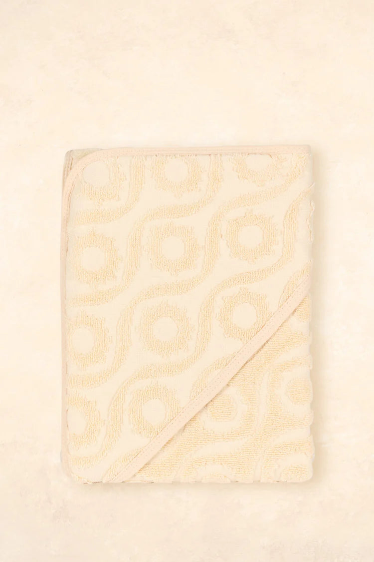 Hooded Beach Towel | Retro Sun Oat