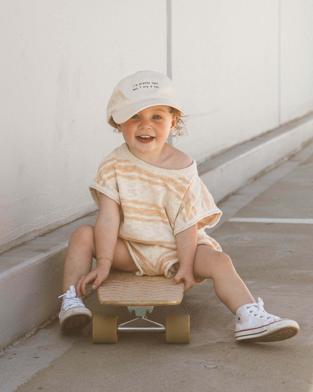 Kori Slub Cotton Top | Peach