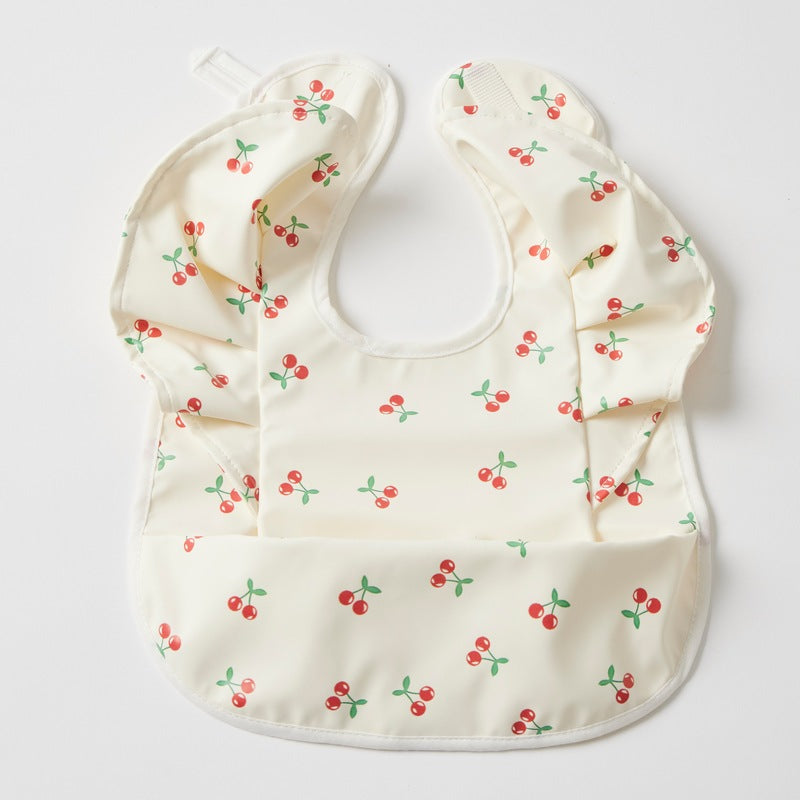 Frilled Bib | Cherry