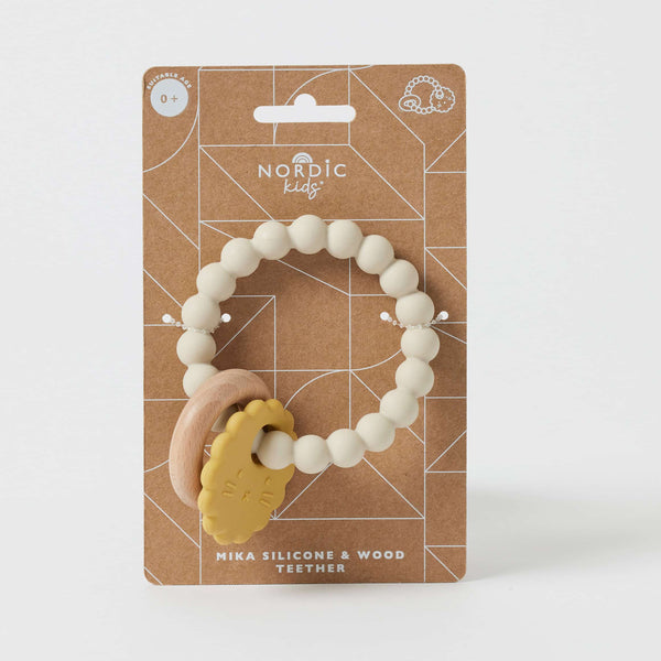 Mika Silicon & Wood Teether