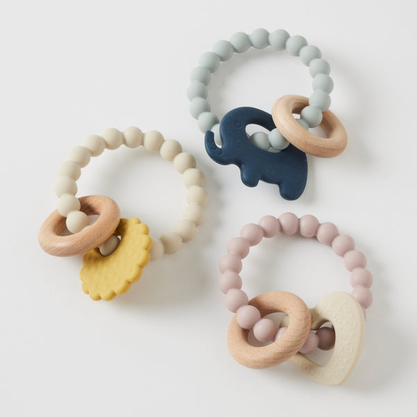 Mika Silicon & Wood Teether