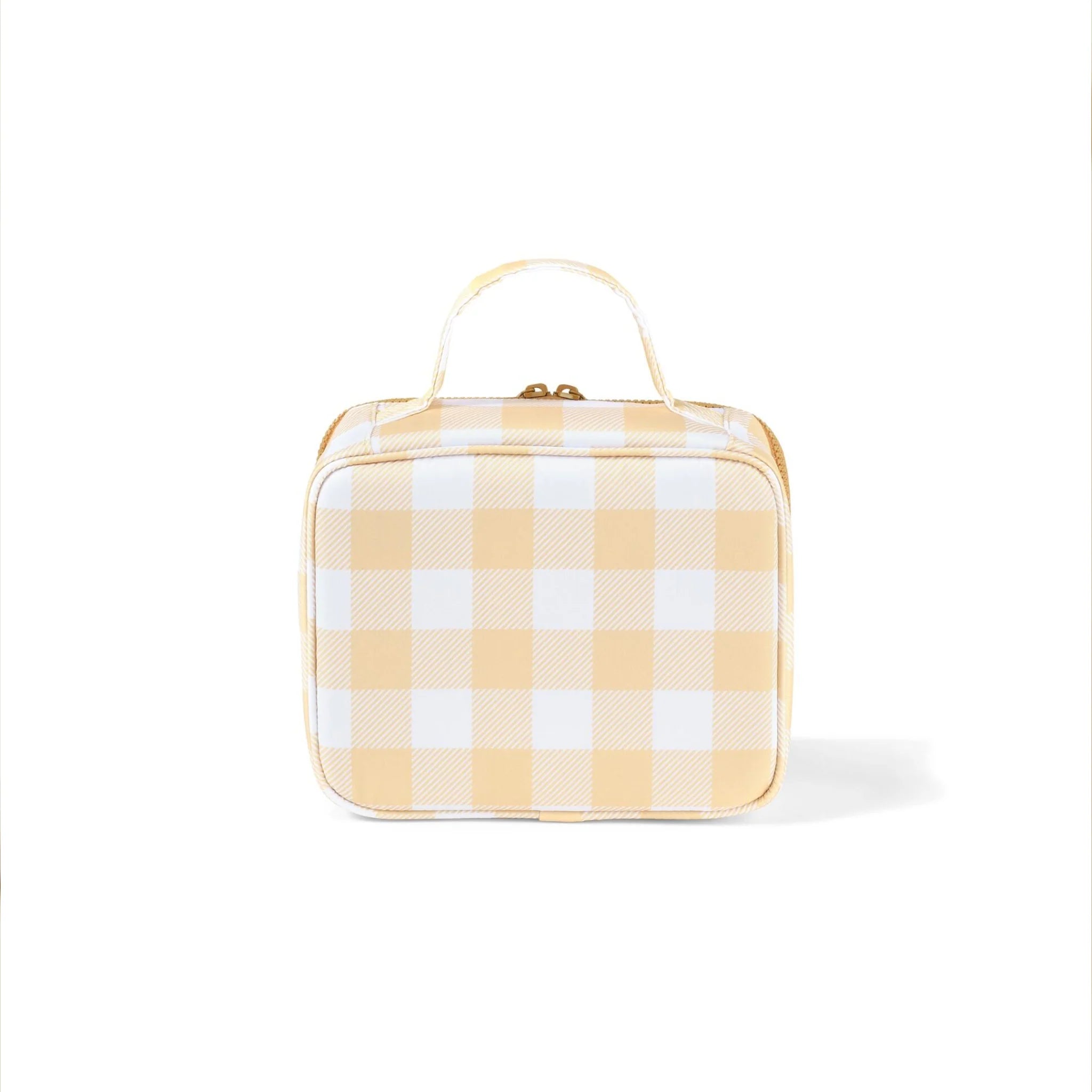 Mini Insulate Lunch Bag | Beige Gingham