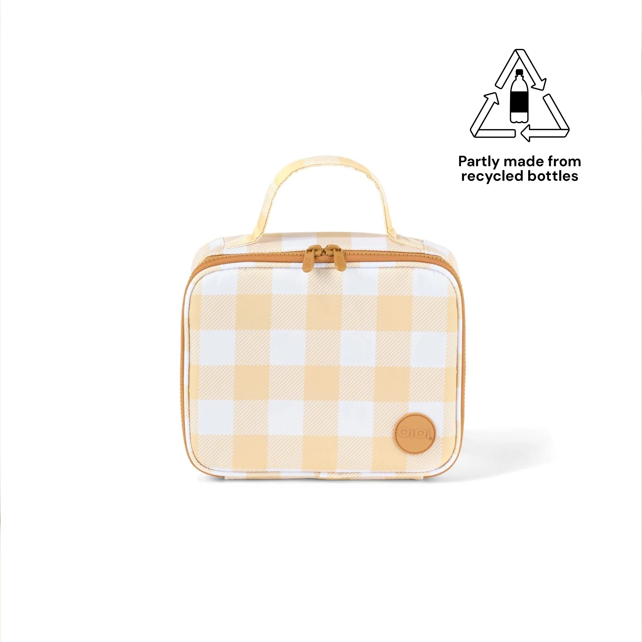 Mini Insulate Lunch Bag | Beige Gingham