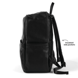Multitasker Nappy Backpack | Black Faux Leather