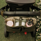 Pram Caddy l Olive Faux Leather