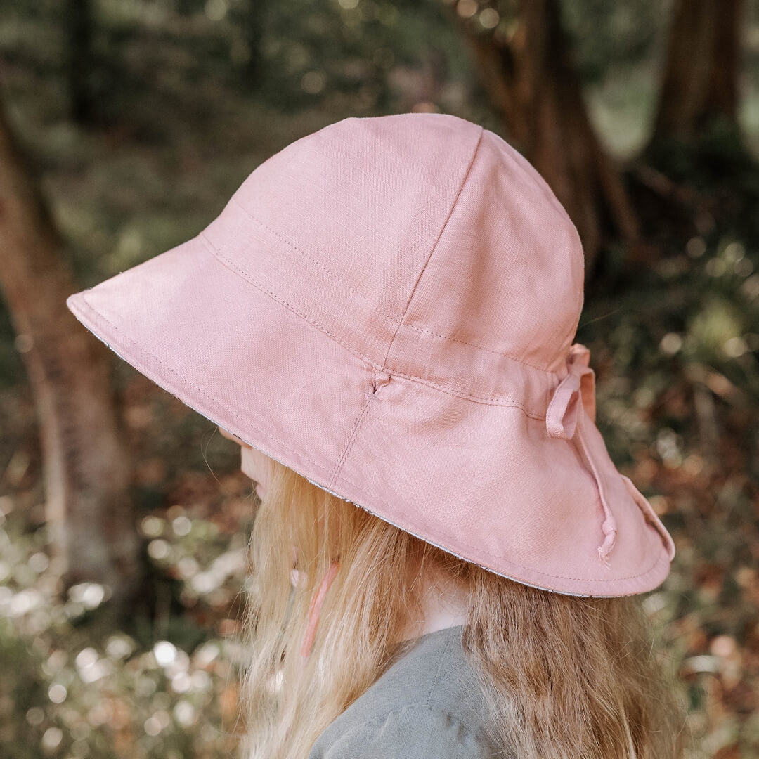 Wanderer Panelled Bucket Sun Hat | Provence / Rosa