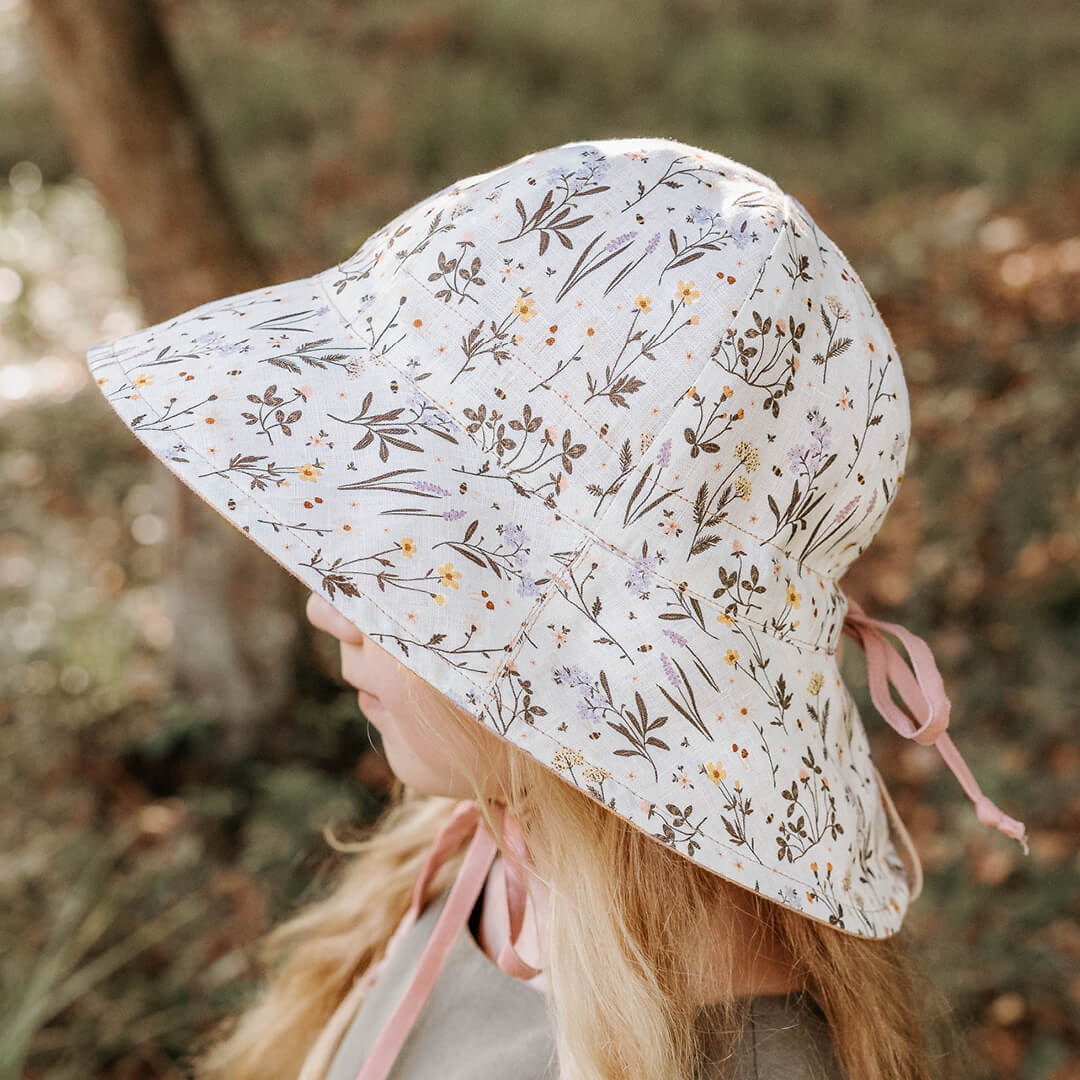 Wanderer Panelled Bucket Sun Hat | Provence / Rosa