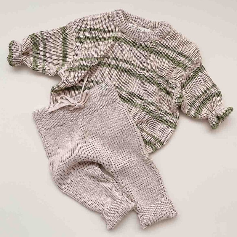 Thick cotton ribbed Pants