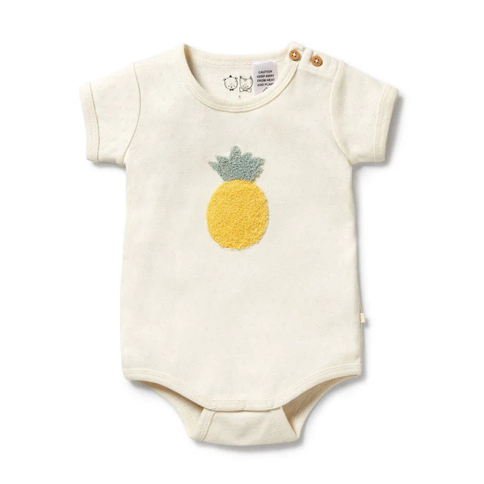 Organic Pointelle Bodysuit | Piney Pals