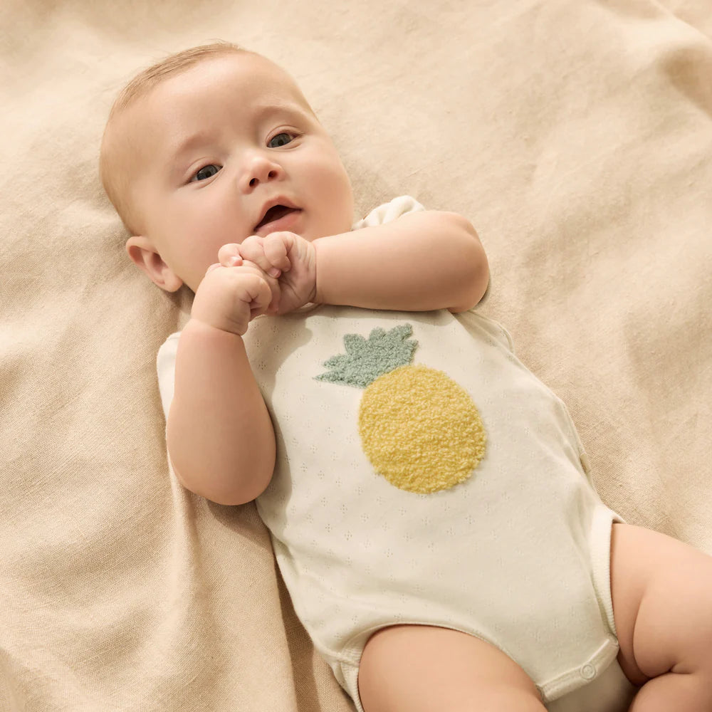 Organic Pointelle Bodysuit | Piney Pals