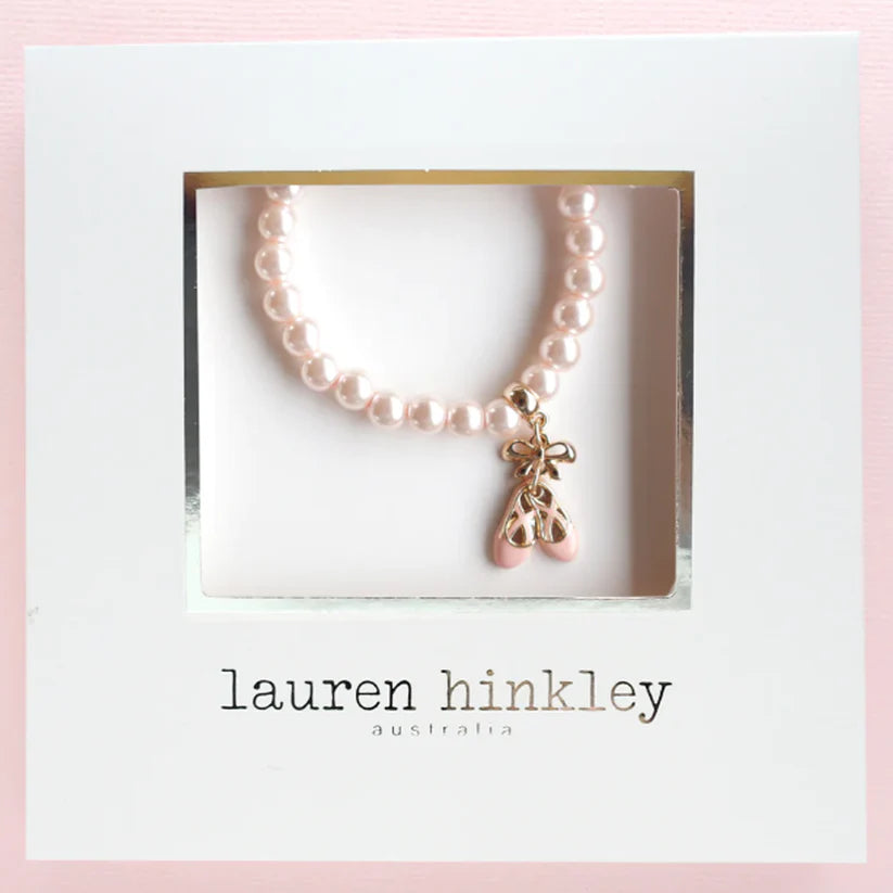 Kids Bracelet | Pink Pearl Ballet Slippers
