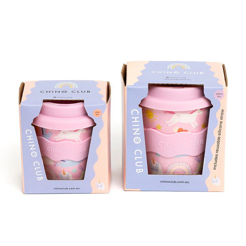 Reuseable Kids Keep Cup 8oz | Pink Unicorn