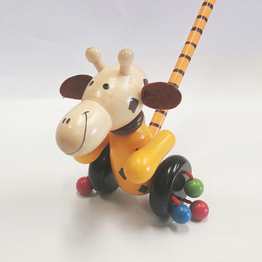 Wooden Giraffe Push Along