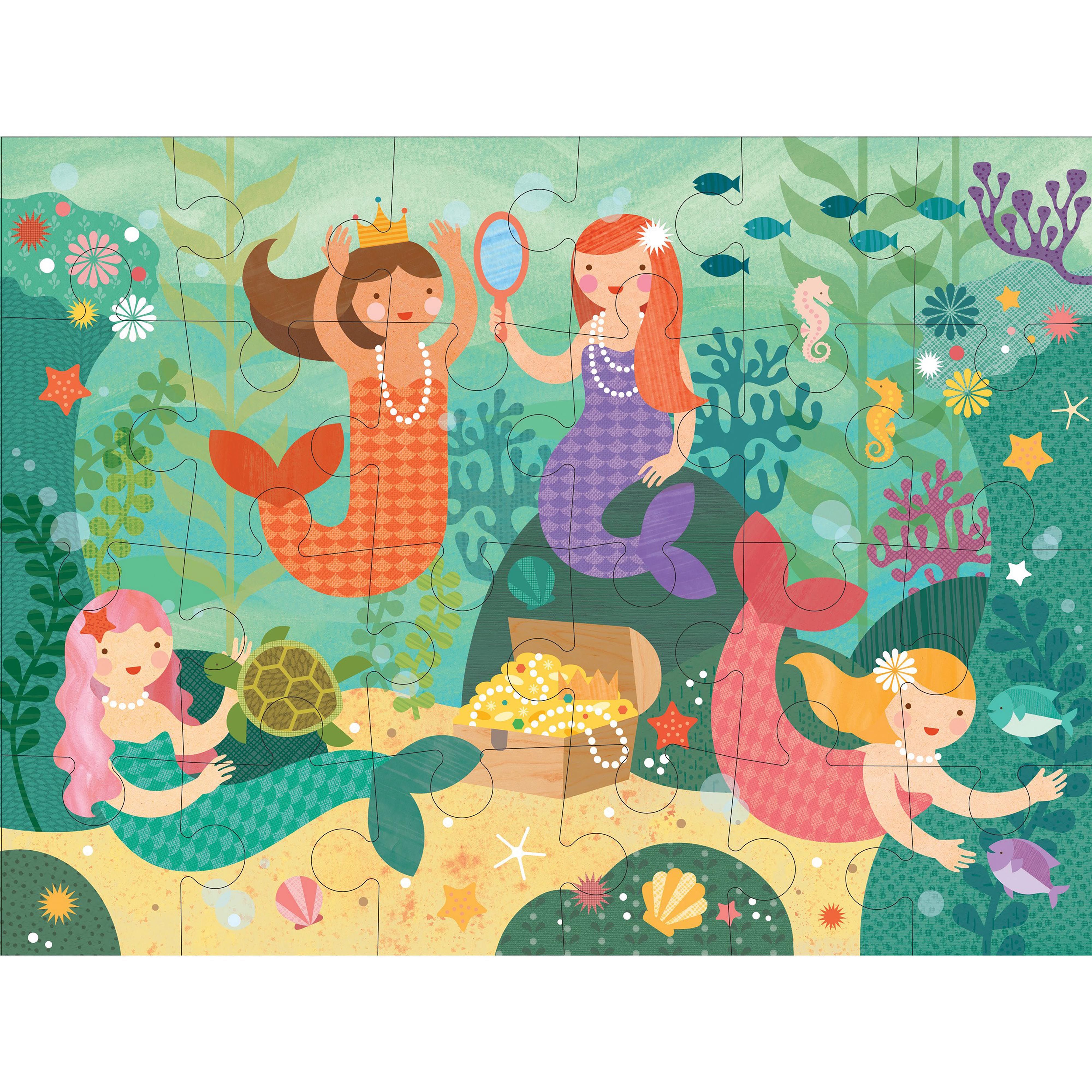 24pc Floor Puzzle | Mermaid Friends