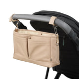 Pram Caddy l Oat Dimple Faux Leather