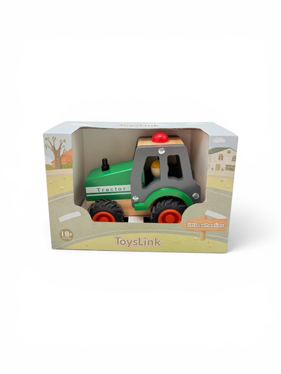 Wooden Green Tractor