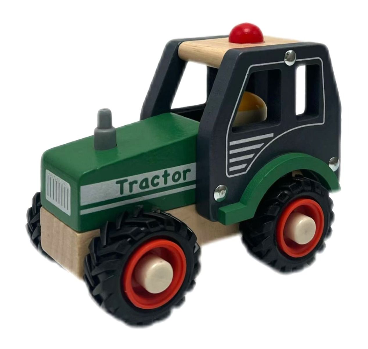 Wooden Green Tractor