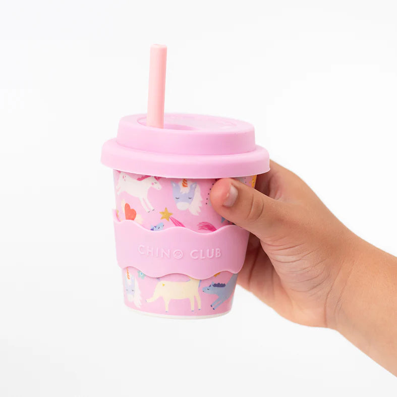 Reusable Baby Chino Cup l Pink Unicorn