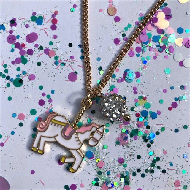 Kids Necklace | Unicorn Carousel