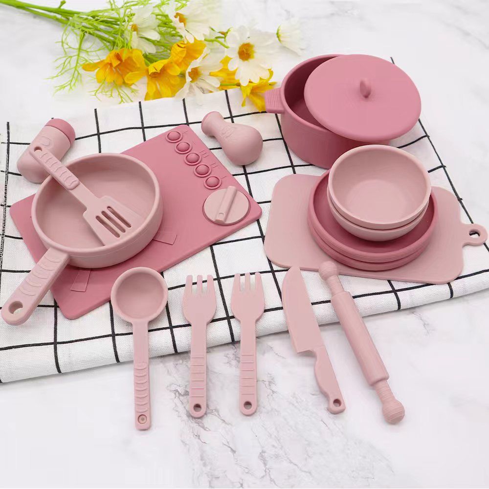 Silicone Cookware Set | Pink