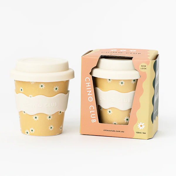 Reusable Baby Chino Cup l Yellow Daisy