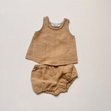 Avery Unisex Linen Tank | Honey