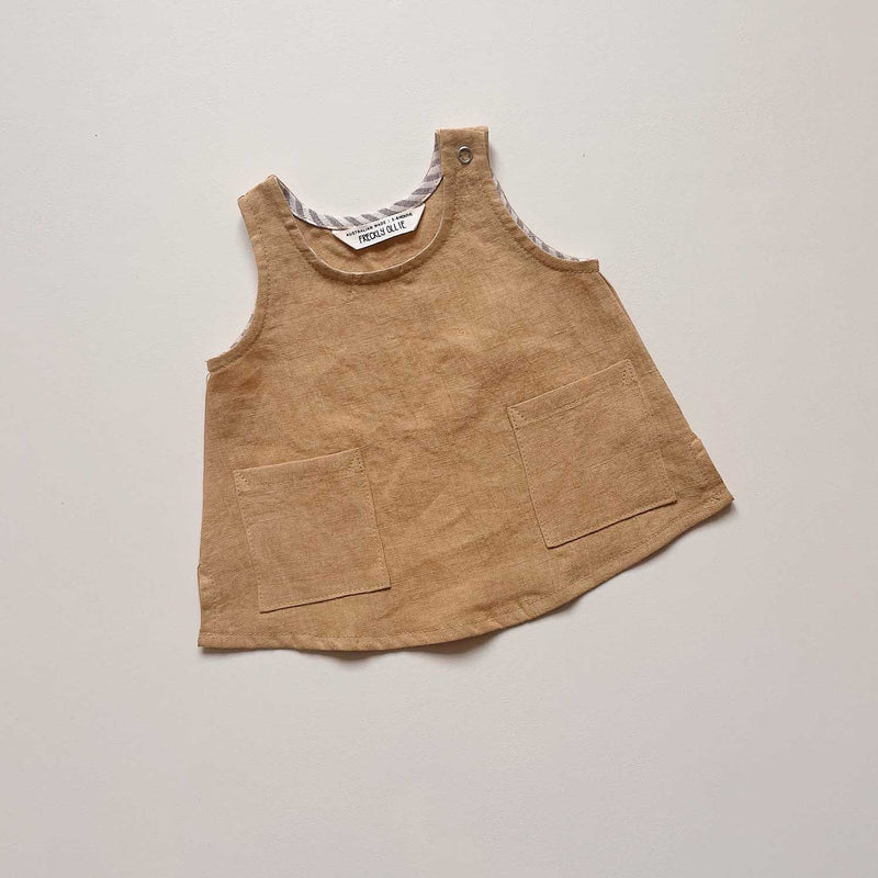 Avery Unisex Linen Tank | Honey