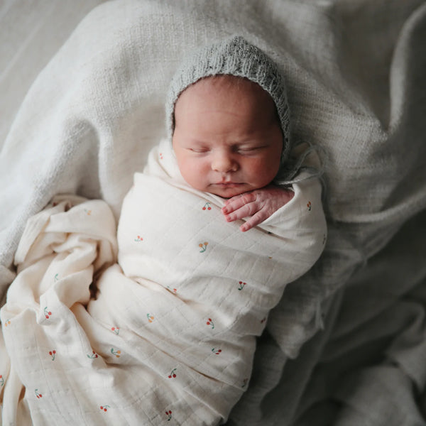 Organic Cotton Swaddle | Cherries