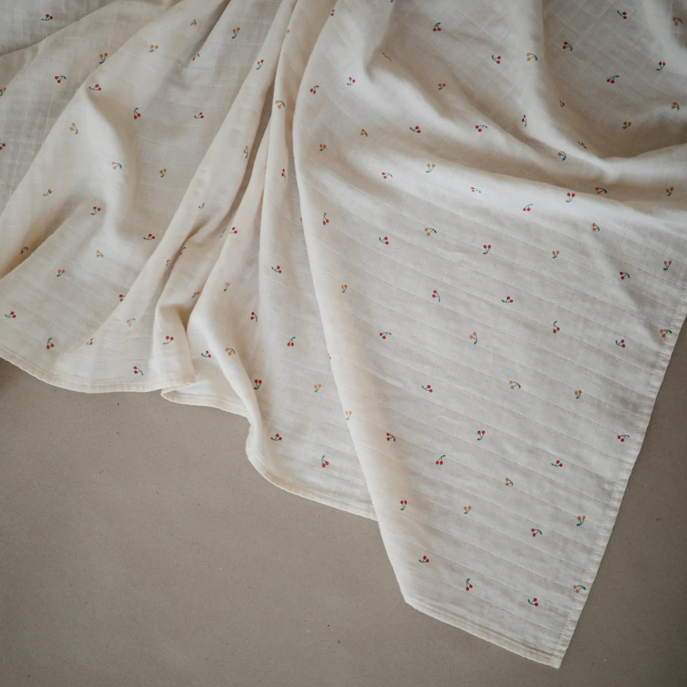 Organic Cotton Swaddle | Cherries