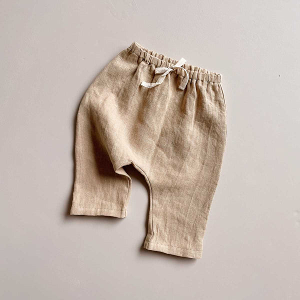 Corey Unisex Linen Pants | Biscotti