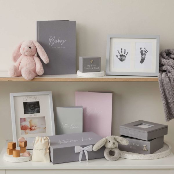 Plush Bunny Rattle | Grey
