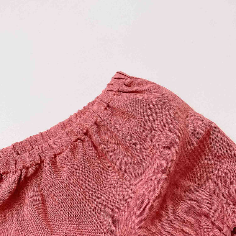 Lynn Unisex Linen Bloomers | Brick