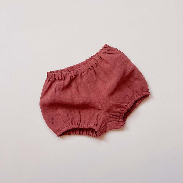 Lynn Unisex Linen Bloomers | Brick