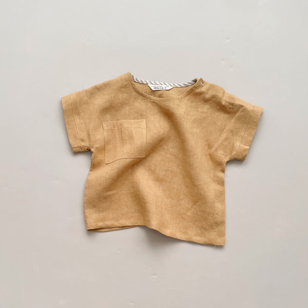 Marley Unisex Linen Tee | Honey