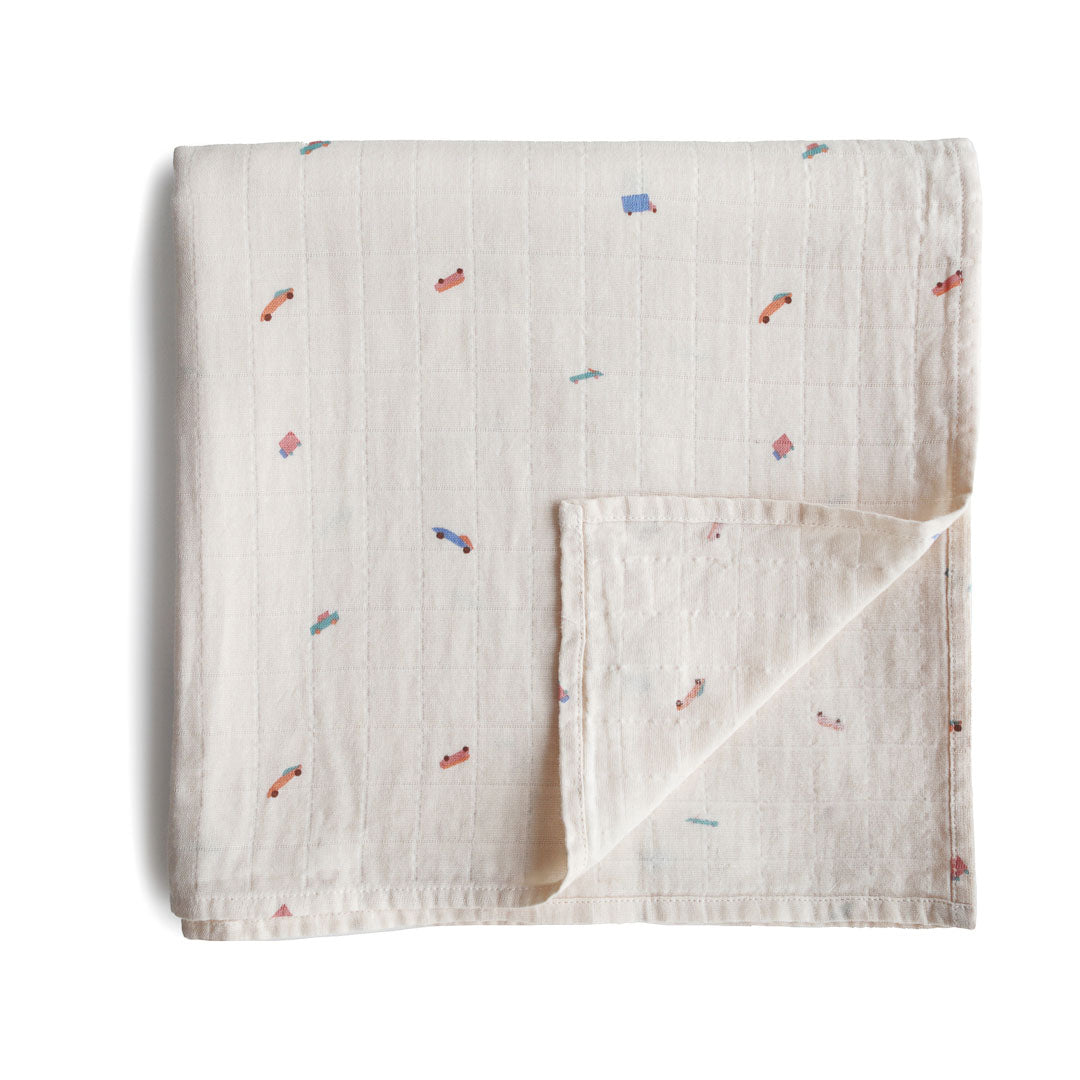 Organic Cotton Swaddle | Cars