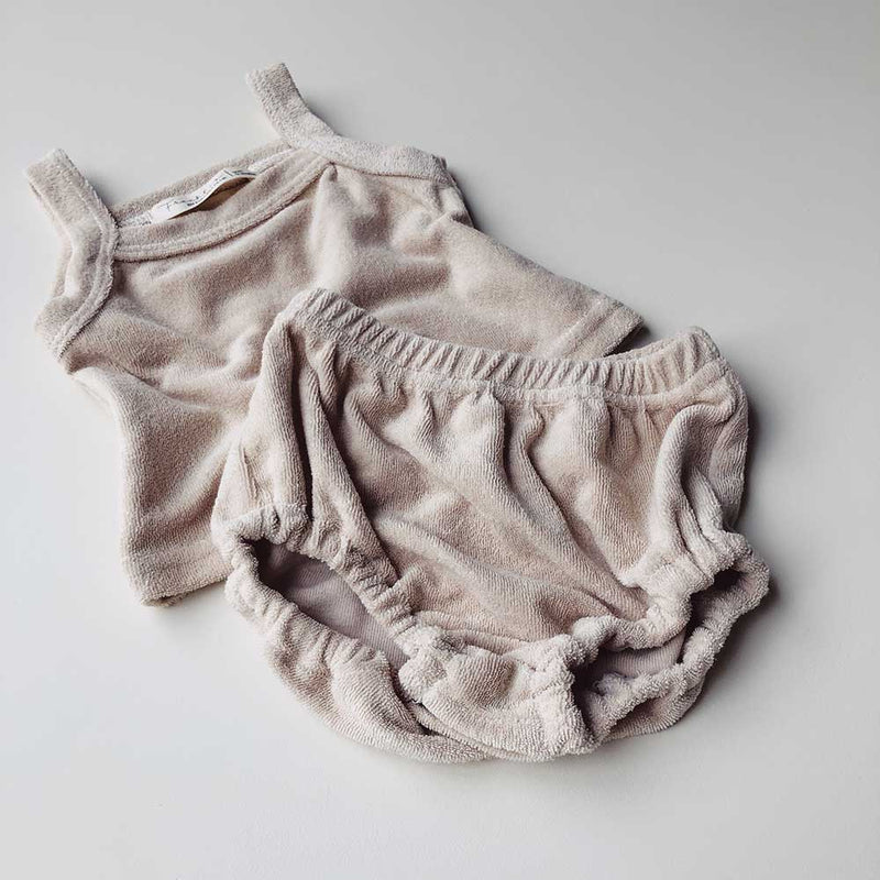 Terry Unisex Tank Sets | Oatmeal