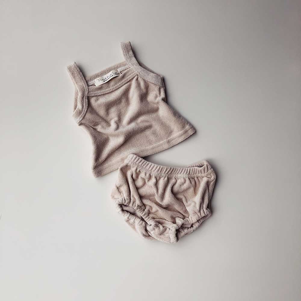 Terry Unisex Tank Sets | Oatmeal