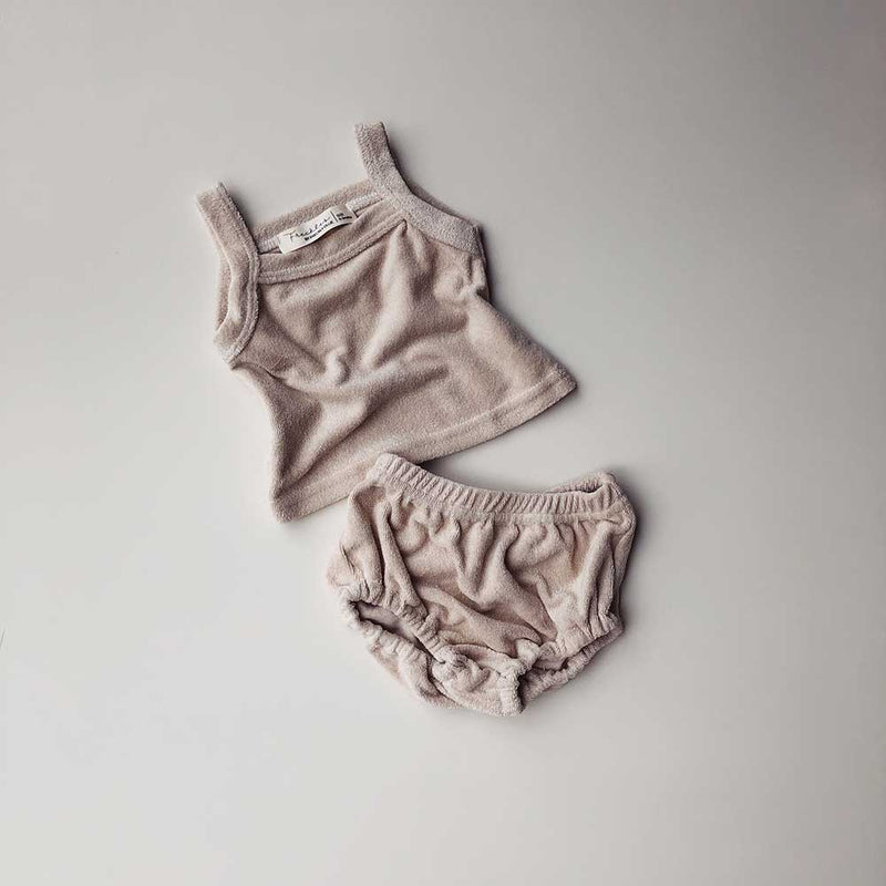Terry Unisex Tank Sets | Oatmeal