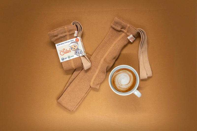 Wooly Footless Unisex Tights l Cappuccino Brown