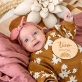 Wooden Baby Milestone Disc Set